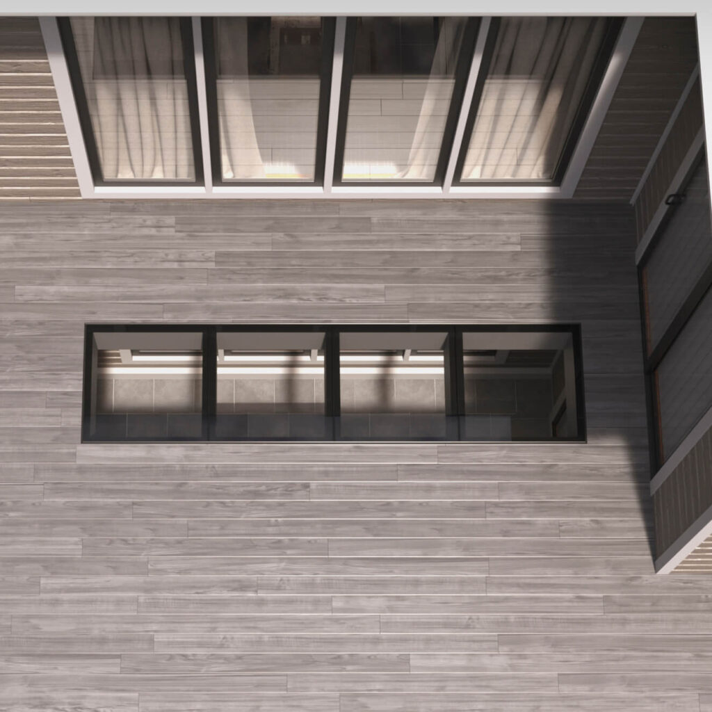 32x128 glass flooring system