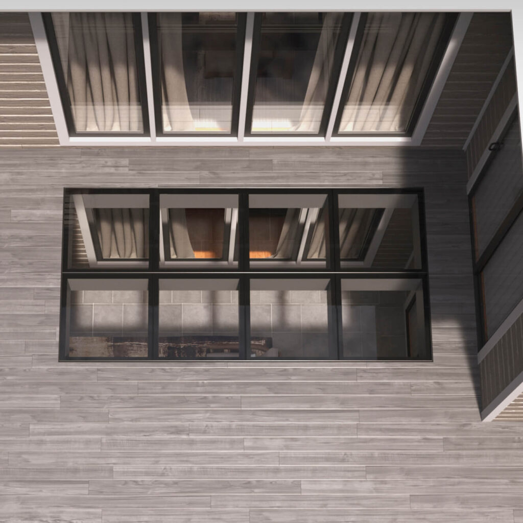 64x128 glass flooring system