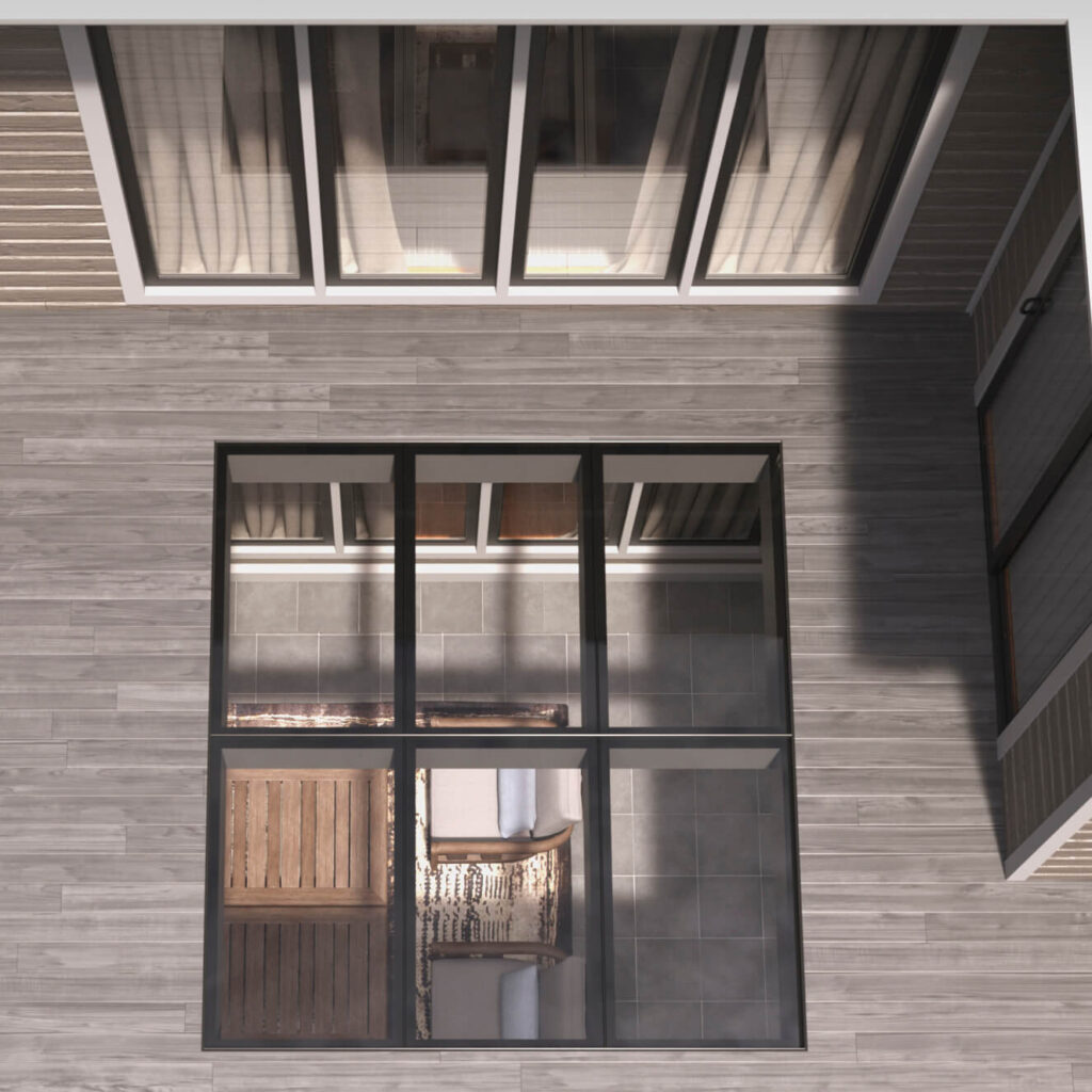 96x96 glass flooring system