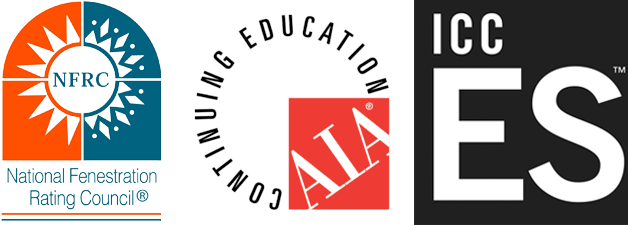 Energy Star Partner, National Fenestration Rating Council, American Institute of Architects, ICC Evaluation Service