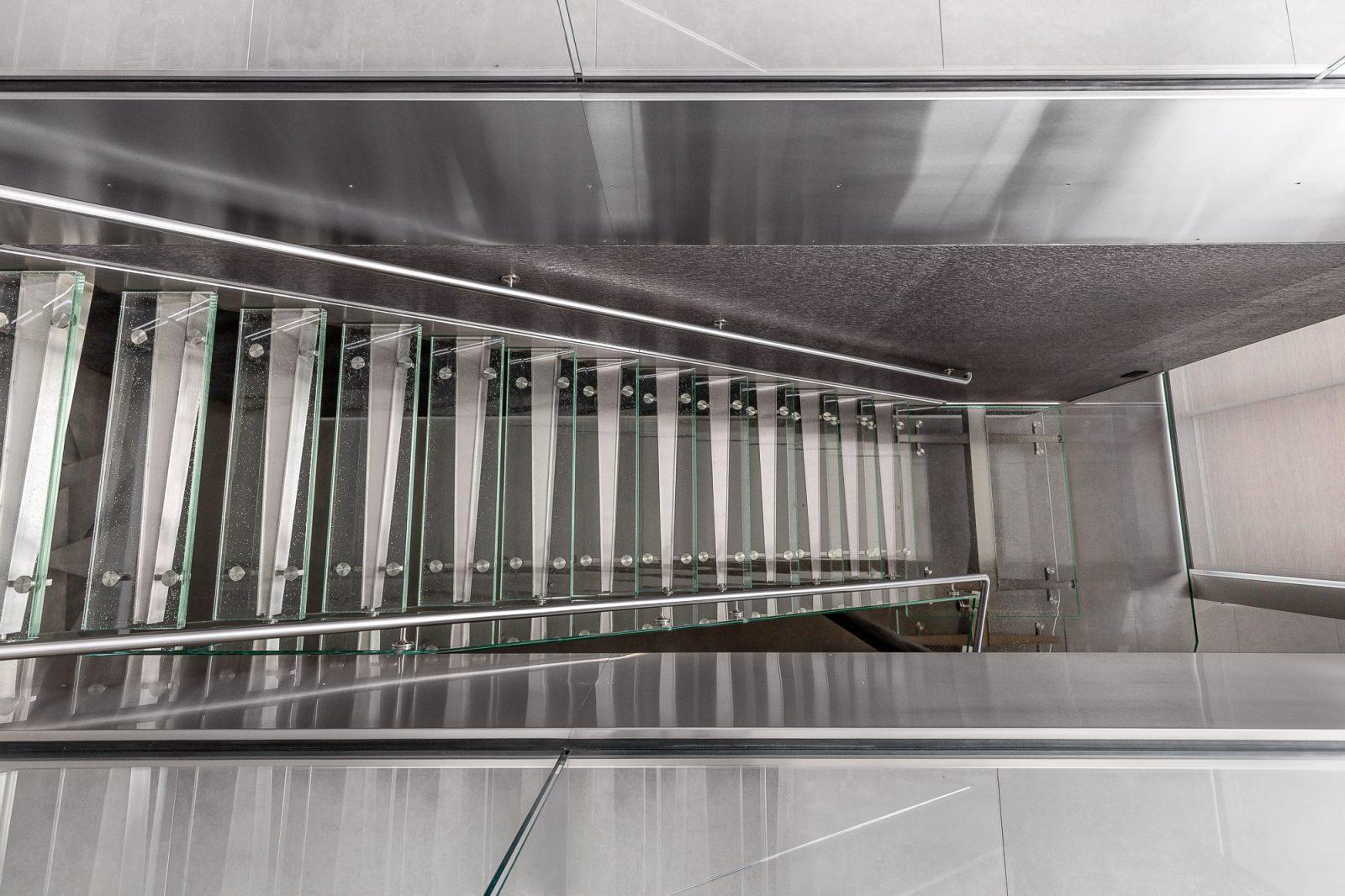 glass staircase